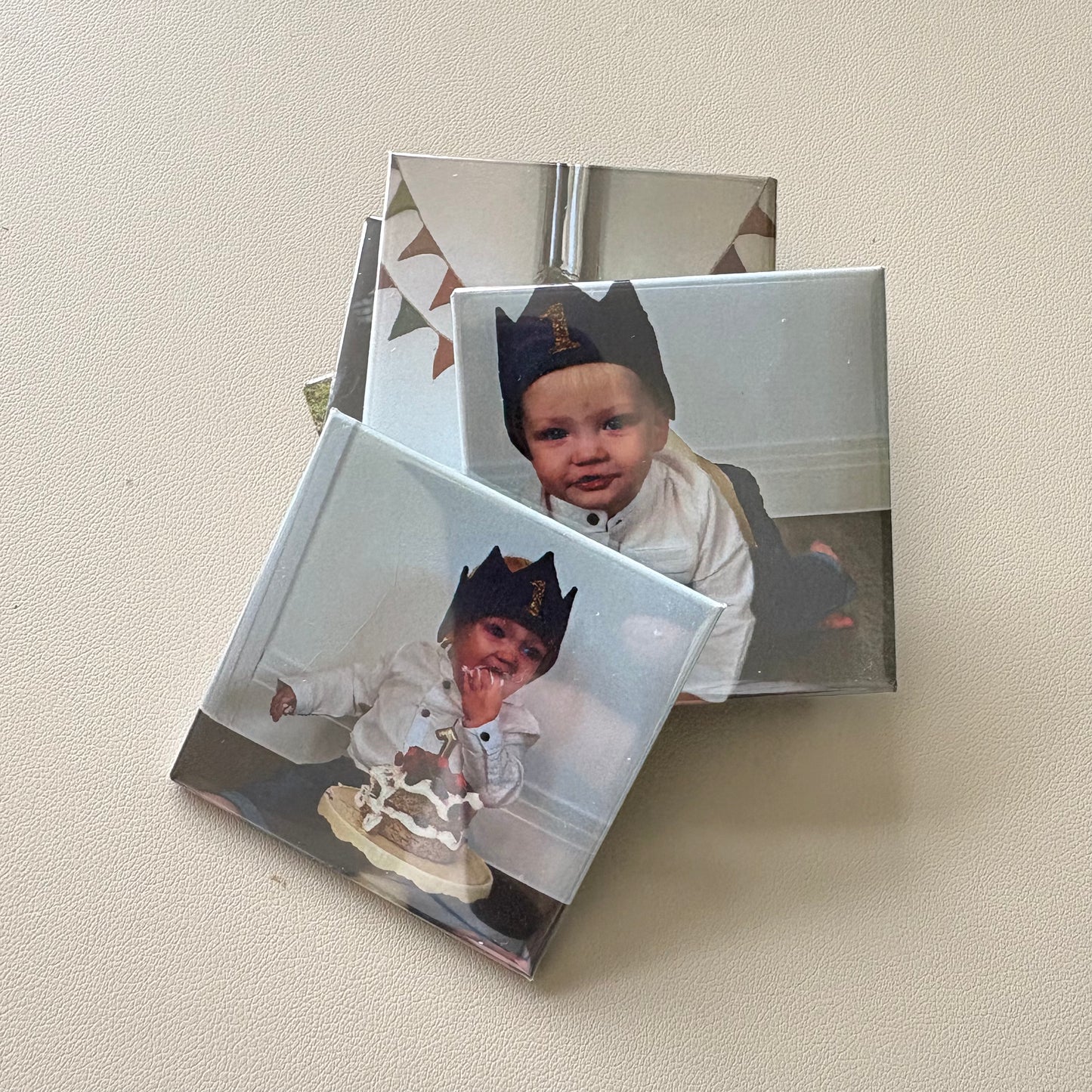 Set of 12 Personalised Magnets (2” x 2”)