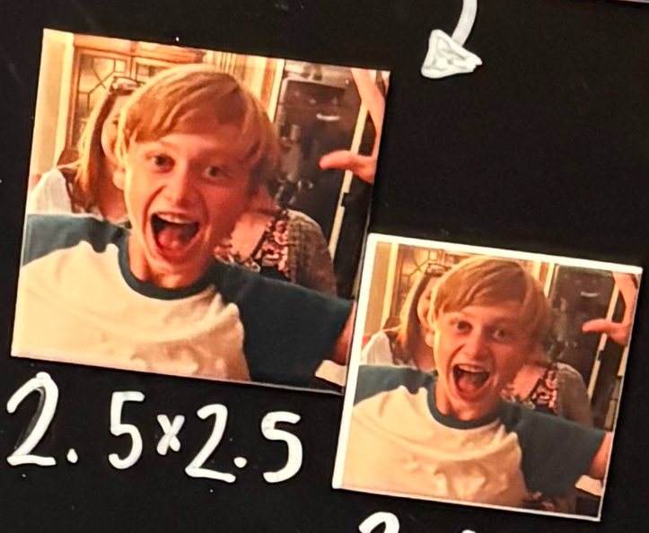 Excited kid photo magnets